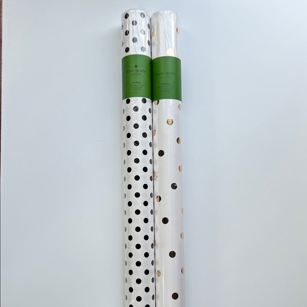 NEW Kate Spade New York Wrapping Paper Rolls - 2 Pack - Picture 2 of 12